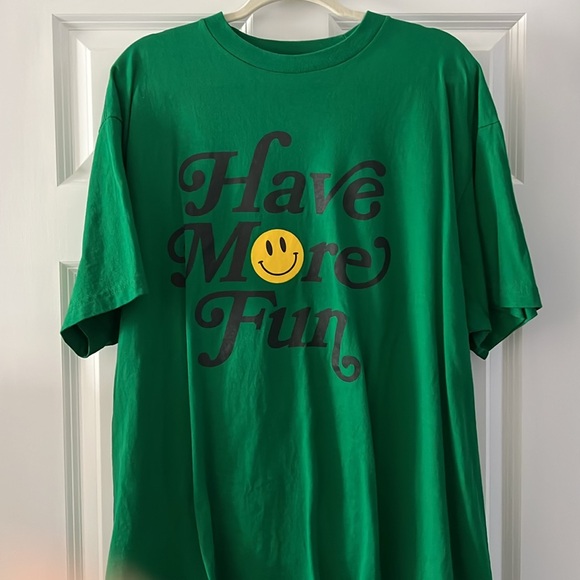 Dressed in Lala Have More Fun Oversized Tee in Green - Picture 3 of 5